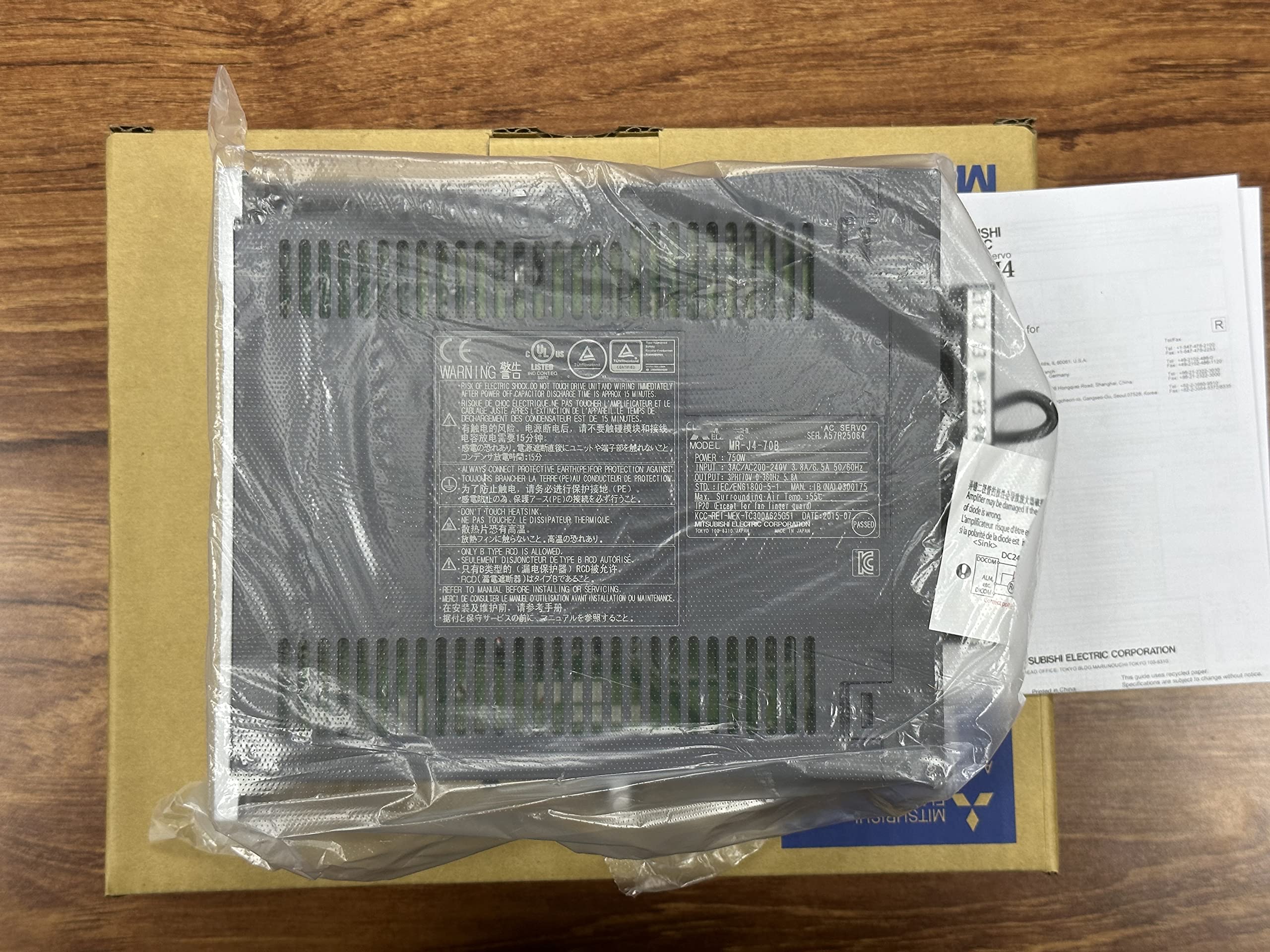 Amazon.co.jp: MR-J4-70B Servo Drive 750W MRJ4 Series Servo